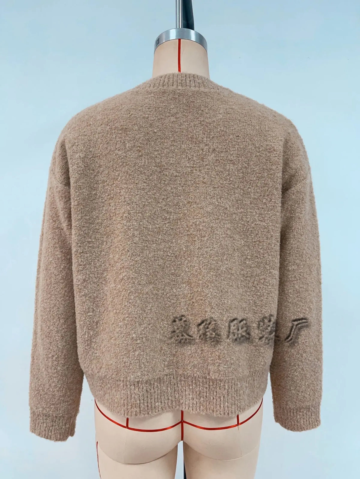 Frauen Kleidung Langarm Pullover Taste Strickjacke Einfarbig Büro Pendeln Alle-spiel Lose Gestrickte Pullover Herbst Damen Kleidung