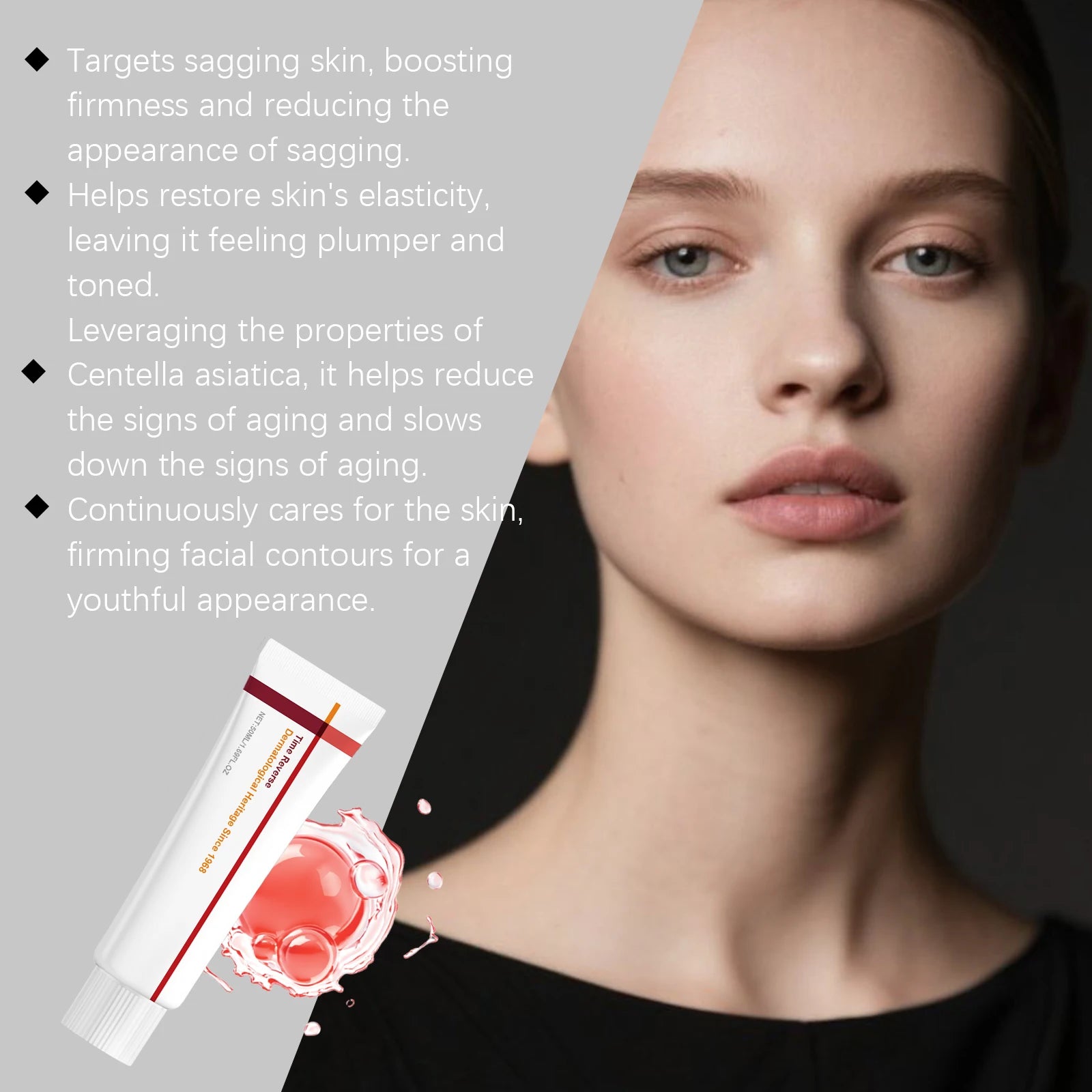 Centella Asiatica Time Reverse Cream Advanced Fast-Absorbing & Nourishing Cream Hydrates Firming Anti-Aging Face Cream Hautpflege