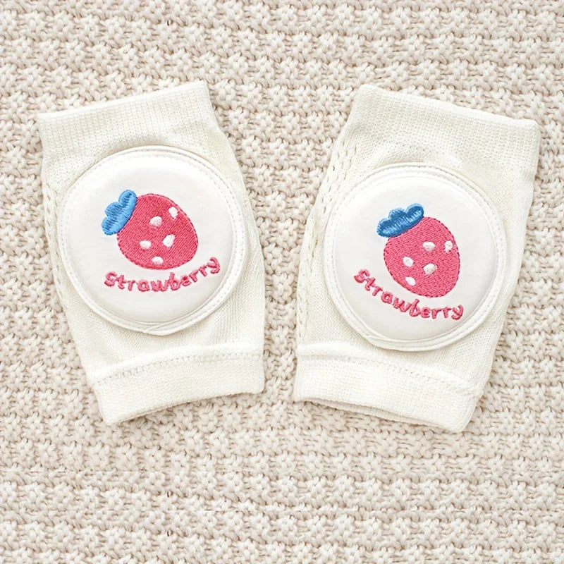 Baby-Knieschützer, leichter Sommerstil, hilft beim Krabbeln lernen, Anti-Fall, gesticktes Mesh-Design, Krabbelschutzausrüstung, elastische Schwamm-Ellbogenschützer.