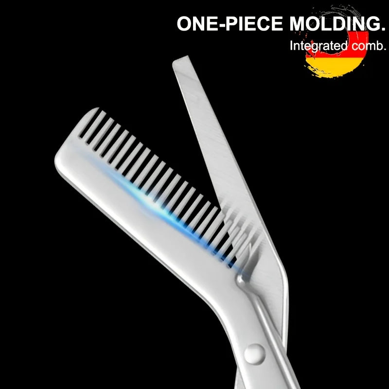 Augenbrauenschere aus Edelstahl mit Kamm, Gesichtshaar-Pflegewerkzeug für Männer und Frauen, perfektes Gesichtspflegewerkzeug