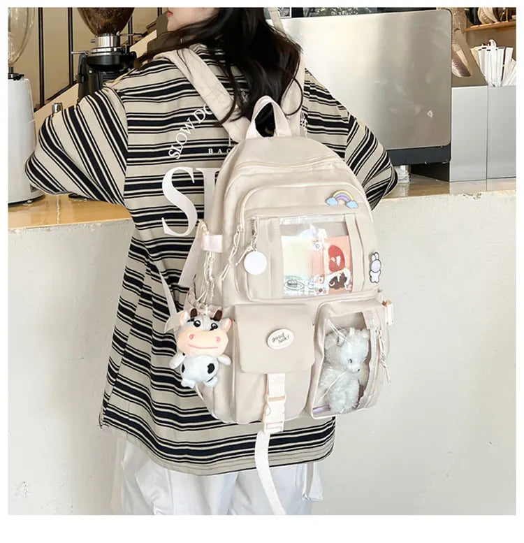 Cute Nylon Student Backpack