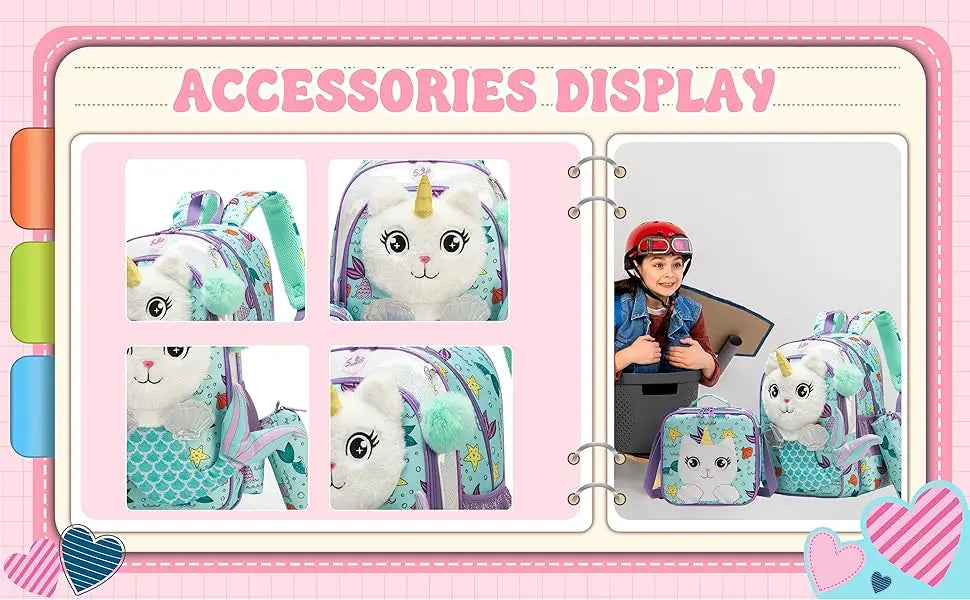 Girls School Backpack Set