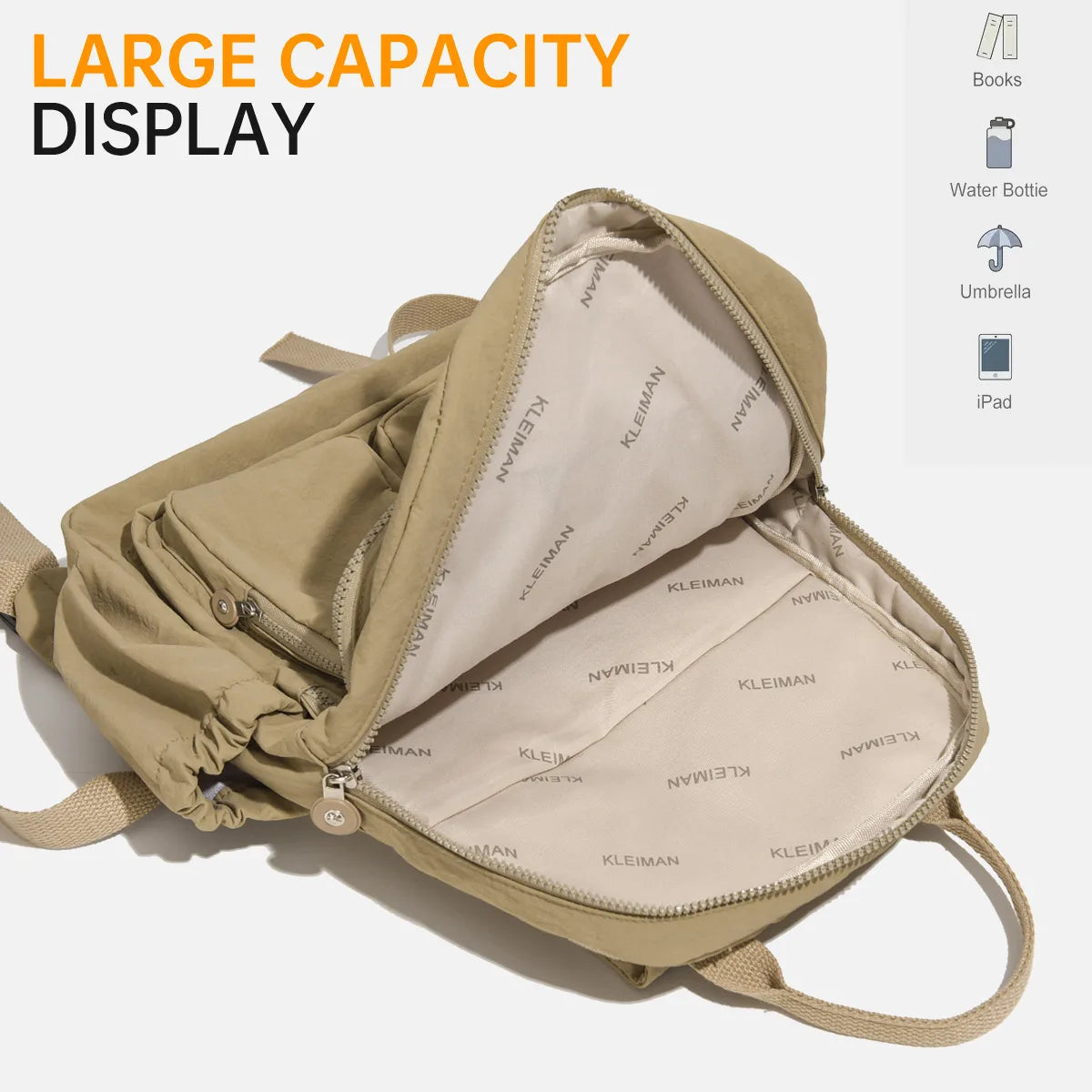 Mamatasche, Mutter- und Babytasche mit großem Fassungsvermögen, leichter Rucksack, Handtasche, multifunktionaler Outdoor-Rucksack zum Pendeln an Arbeit, Camping, Geschäftsreisen und Aufbewahrung