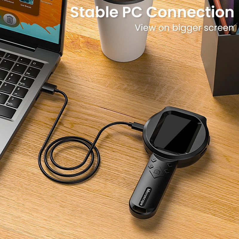 2.8'' IPS Digital Magnifier HD 1080P 100X Portable Microscope Handheld Magnifying for Electronics Repair Jewelry Inspection