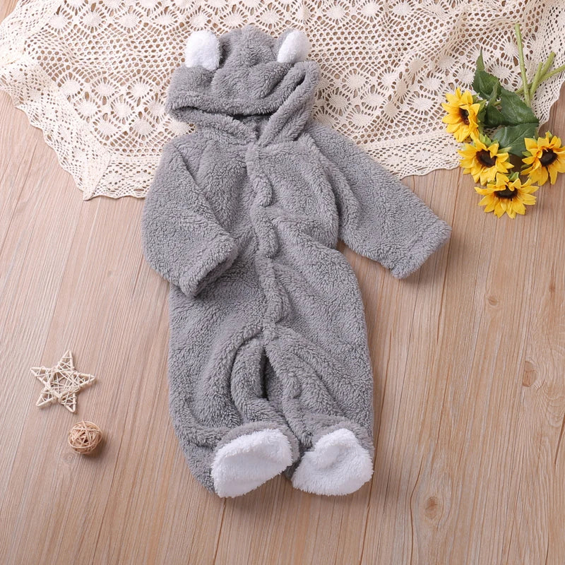 Humor Bär Herbst Cartoon Stil Winter Langarm Baby Jungen Mädchen Strampler Kleinkind Kinder Overall Overalls Baby Kleidung