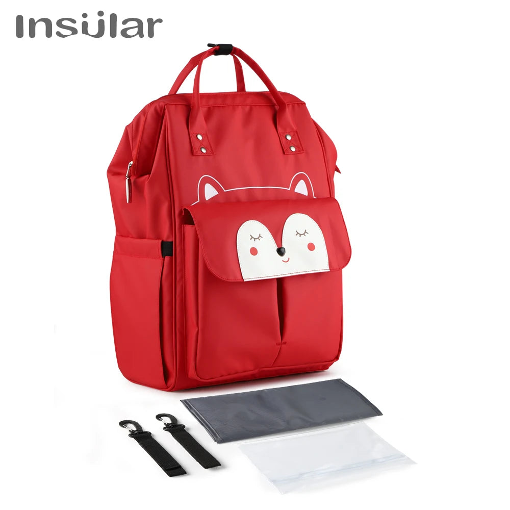 Wasserdichte Mama Windel Rucksack Cartoon Design Mutter Mutterschaft Windel Reisetasche große Kapazität Baby pflege Pflege Kinderwagen Taschen