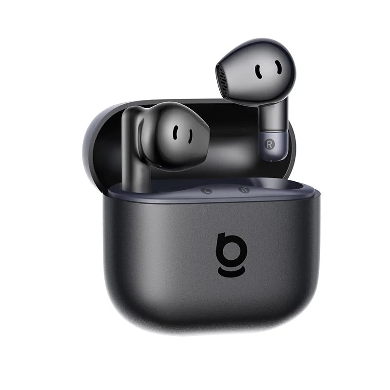 Baseus Bass BS2 Lite True Wireless Earbuds Bluetooth 6.0 Semi-In-Ear-Kopfhörer 2-Mikrofon AI ENC 40H Spielzeit IP55 SuperBass Ohrhörer