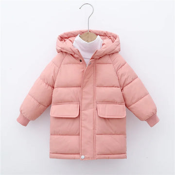 Kinder Warme Daunen Lange Oberbekleidung Winter Herbst Teen Verdicken Baumwolle Kleidung Jungen Mädchen Gepolsterte Parka Mäntel Teen Jacken 3-10 jahre