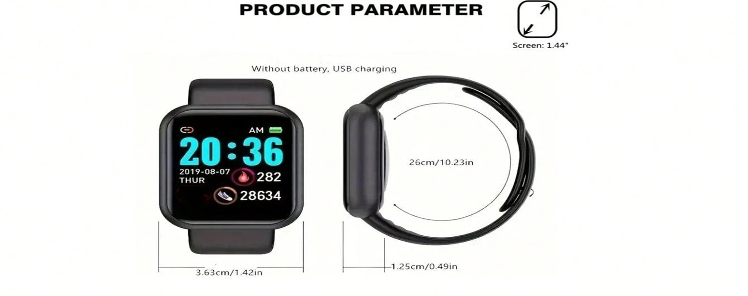 Multifunktionale Smart Watch Männer Frauen Bluetooth Verbunden Telefon Musik Player Fitness Sport Armband Schlaf Monitor D13 Smartwatch
