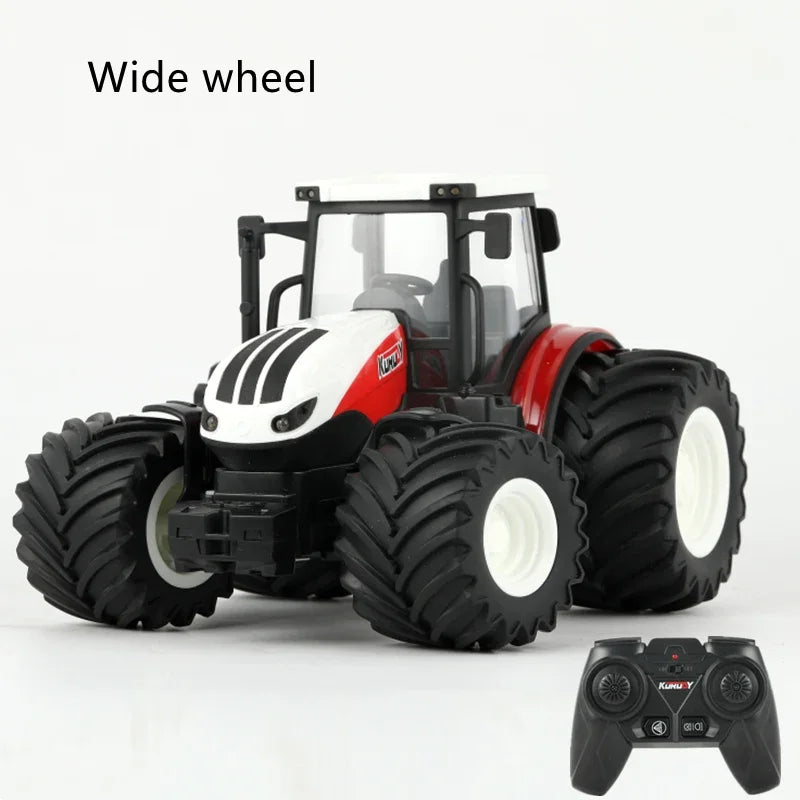 1/24 2,4G RC Bauer Auto Spielzeug Set für Kinder Fernbedienung Traktor Anhänger mit Lichtern Elektrische Bauernhof Fahrzeug Lkw kinder Geschenke
