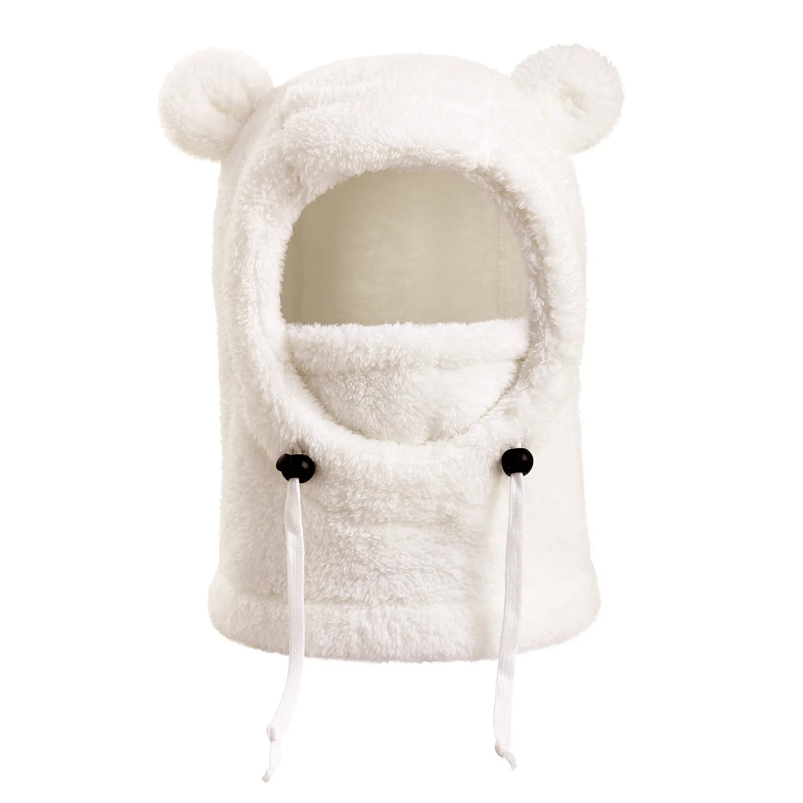 Bärenohren Kapuze Herren und Damen Herbst Winter Polyesterfaser Halstuch und Maske Integrierte Mütze Kinder warme kalte Hüte