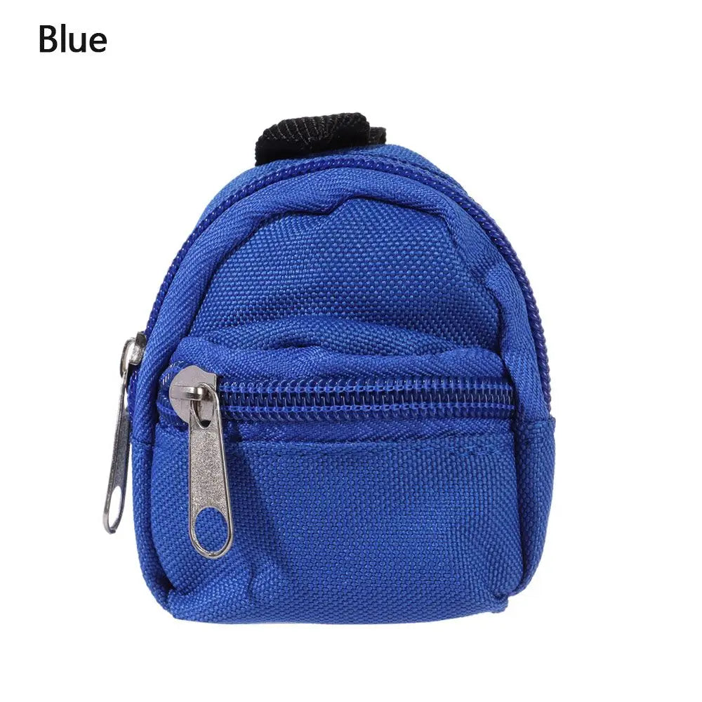Puppen rucksäcke Puppe Minit aschen Mini Reiß verschluss Rucksack Puppen rucksack niedliche Schult aschen Puppen zubehör Spielzeug zubehör für Puppenspiel