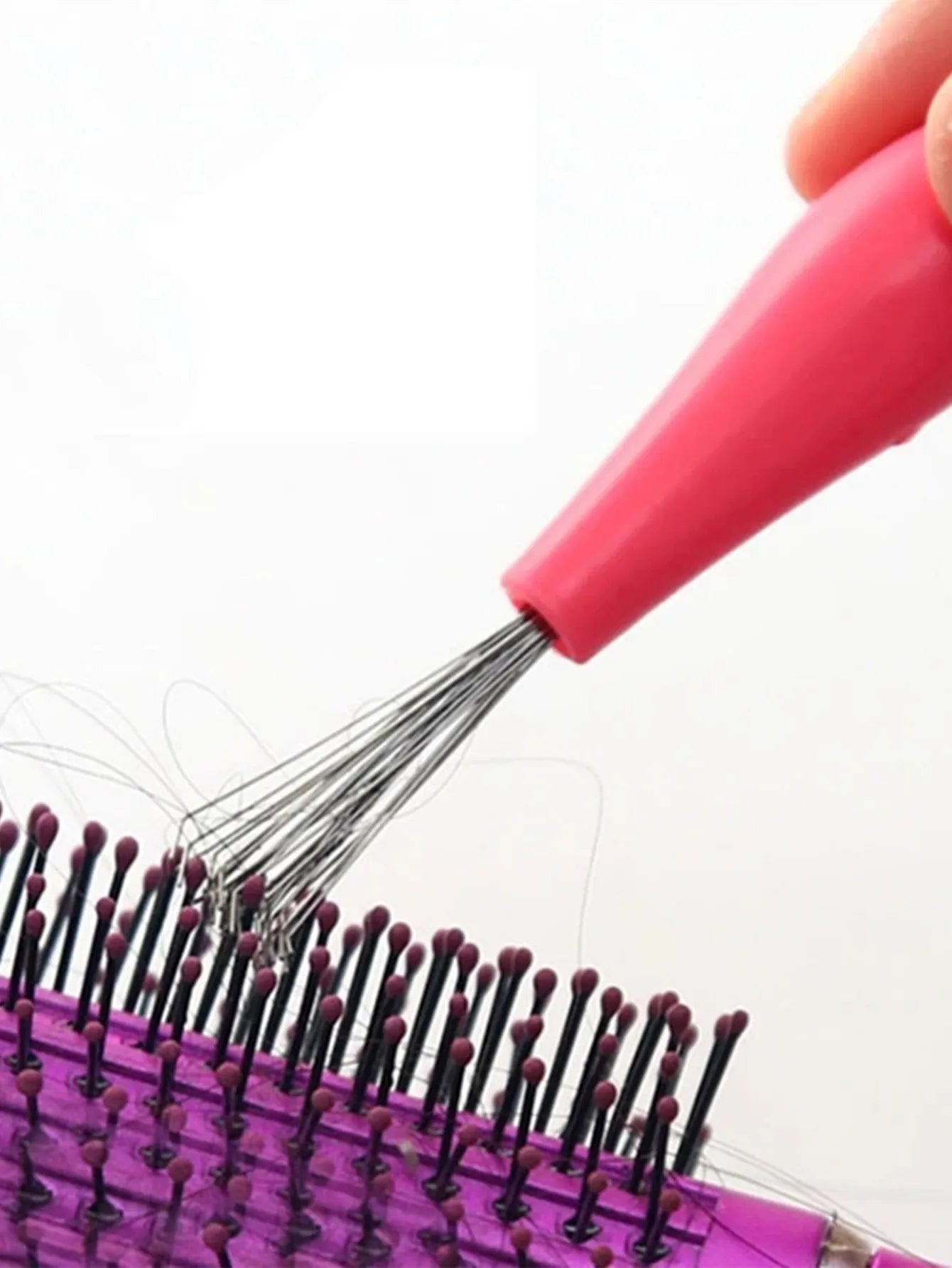 Kamm Haar Pinsel Reiniger Kunststoff Griff Reinigung Pinsel Entferner Eingebettet Schönheit Werkzeuge Reinigung Produkte Reinigungsmittel