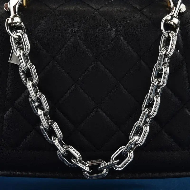 Ästhetische Taschenkette Y2K Luxus Mode Metall Taschenanhänger Trendige Handtaschendekoration für Frauen Mädchen ParqueCC88