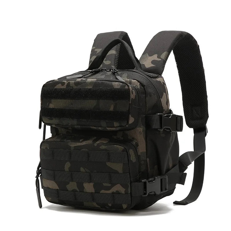 9L Sportrucksack MOLLE 3-Tage Bug Out Bag Mini Outdoor Pack für Damen Herren EDC Camping Wanderrucksack