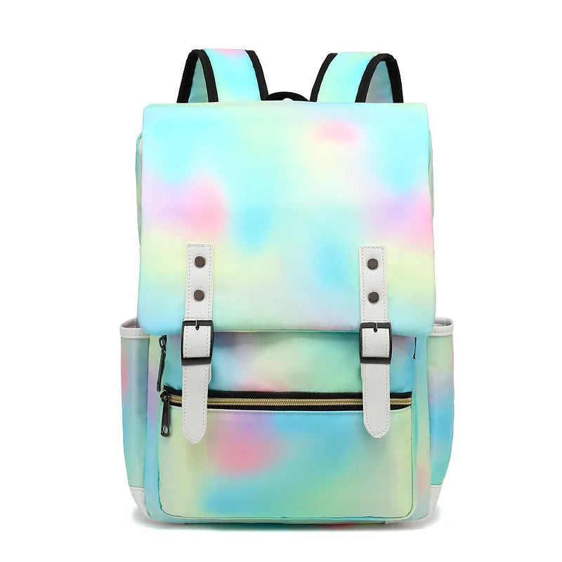 Teens Vintage Canvas Laptop Backpack