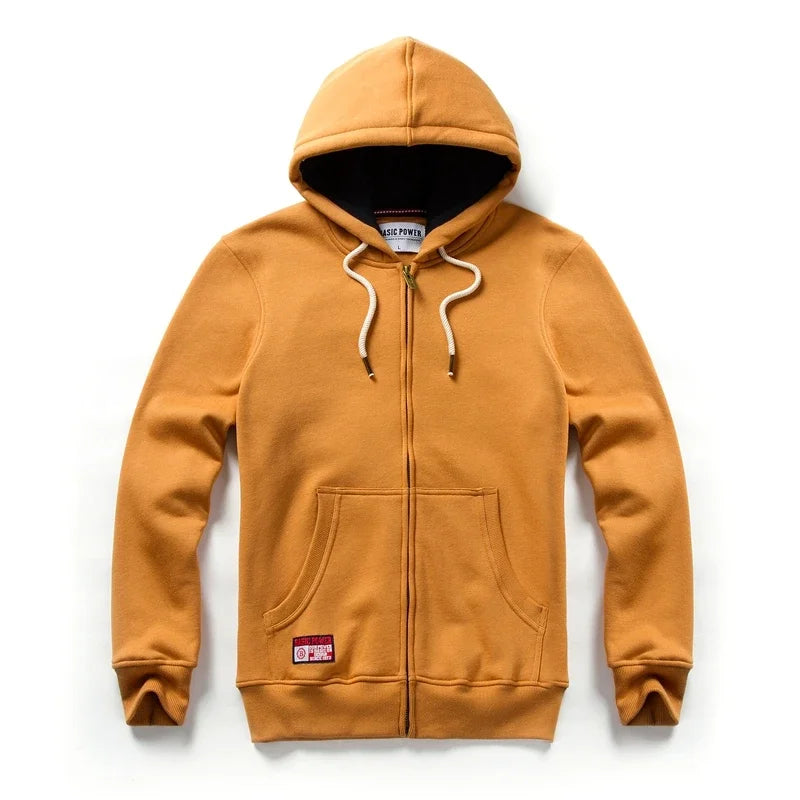 Einfarbige Hoodie Männer Mode Reiß verschluss Langarm übergroße Jacke Mantel Harajuku Gothic Kapuze Sweatshirt y2k Teen bp20933