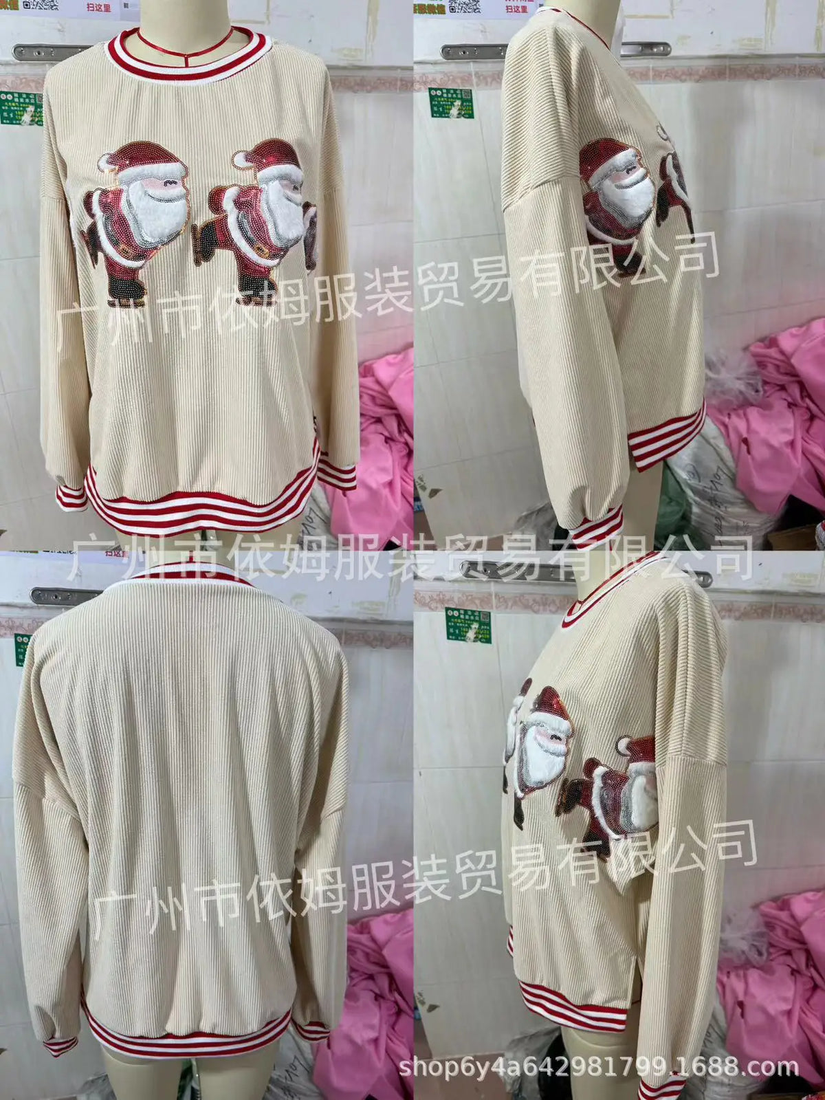 Weihnachten Rundhals Langarm Vielseitig Lose Urlaub Mode Pullover Frauen Herbst Modus 2025, Sweter Damski Herbst Pullover