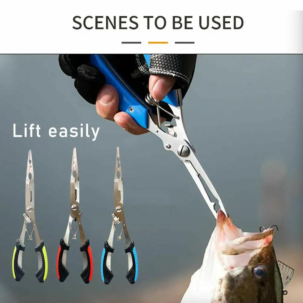 Angeln Zangen Lange Nase Edelstahl Haken Remover Cut Angelschnur Angeln Gebunden Haken Multi-funktionale Angeln Zangen