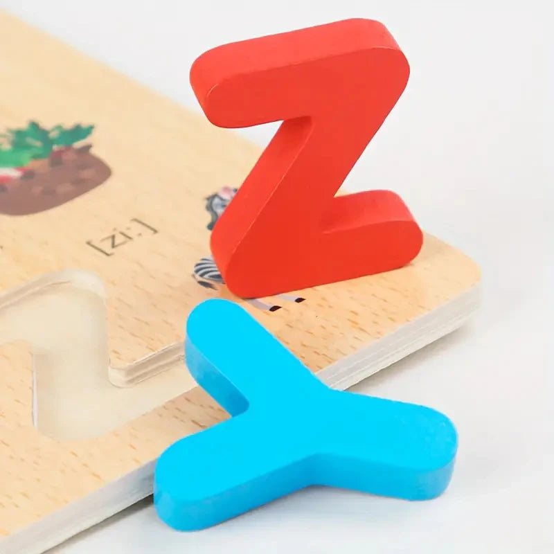 Wooden Alphabet Puzzle Toy