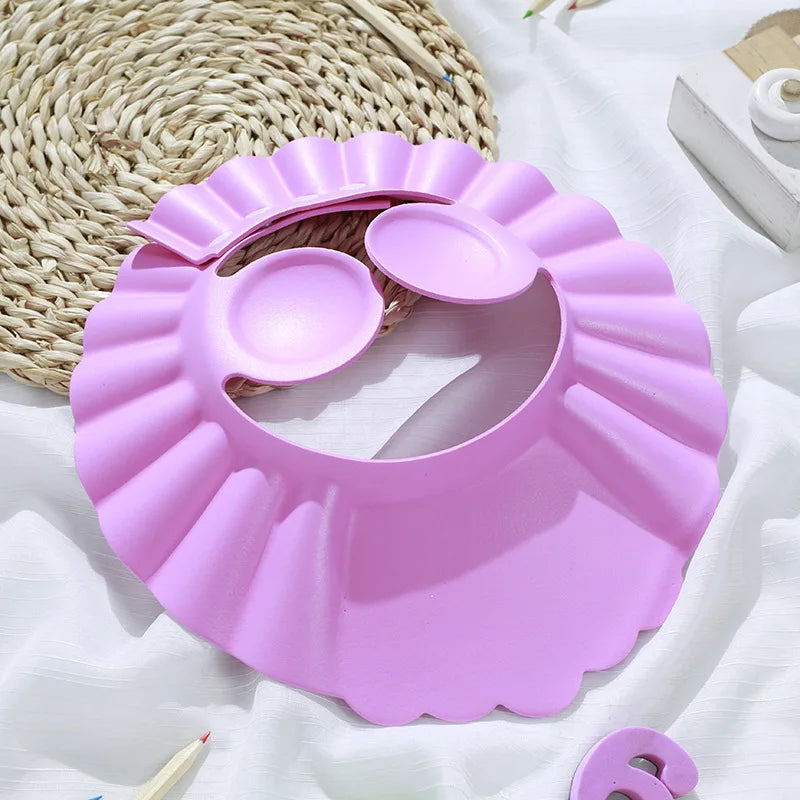 Baby-Dusche, weiche Kappe, verstellbare Haarwaschmütze für Kinder, Gehörschutz, sicheres Kinder-Shampoo, Baden, Dusche, schützen die Kopfbedeckung
