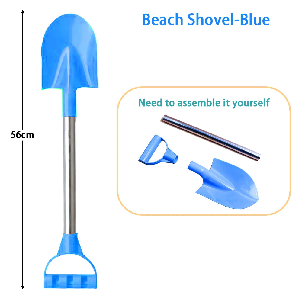 Kinder Strand Schaufel 56 cm Edelstahl Spitze Schaufel Spielzeug Sand Schnee Verdickt Spielen Haus Strand Schaufel Outdoor Spielzeug Kinder geschenk