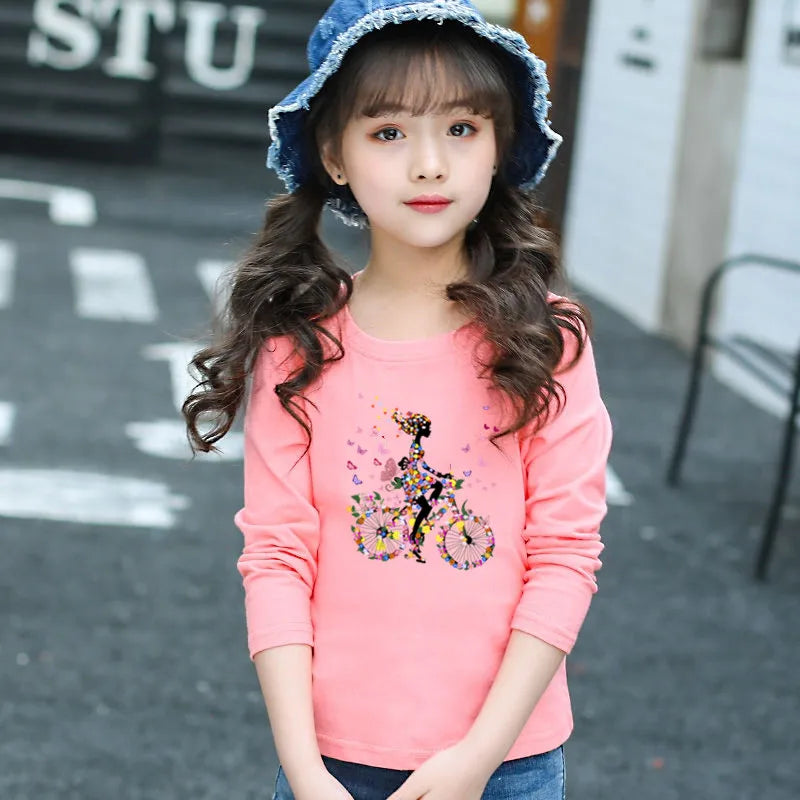 Girls Long Sleeve Graphic Tee
