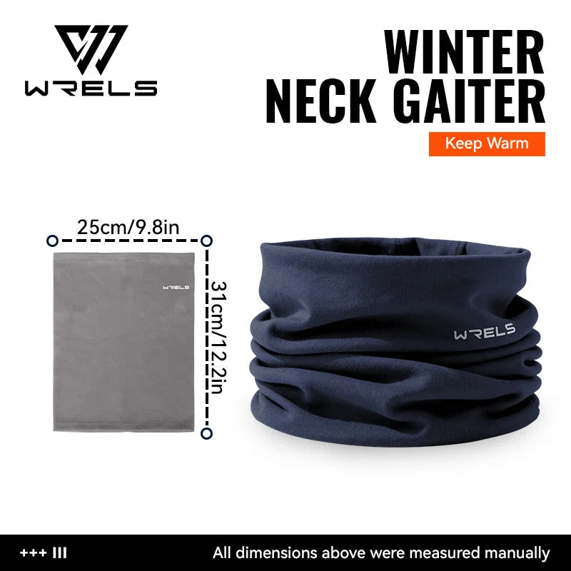 WRELS Winter-Halsmanschette, Halswärmer-Abdeckung, Ski-Gamaschen für Männer und Frauen, Fleece, dick, winddicht, Skimaske, Schal, atmungsaktive Gesichtsmaske