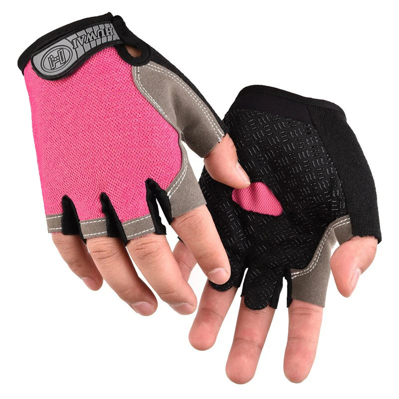 Männer Radfahren Fahrrad Handschuhe Halbe Finger Gym Handschuhe Frauen Handschuh Atmungsaktive Anti-slip Handschuh Fitness Sport Training Handschuhe