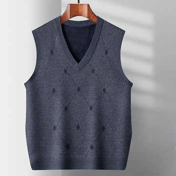 Herren-Strickjacke im Herbst-Winter-Stil, verdickt, für ältere Menschen mittleren Alters, gemütlicher Pullover mit offener Vorderseite, Opa-Papa-Stil