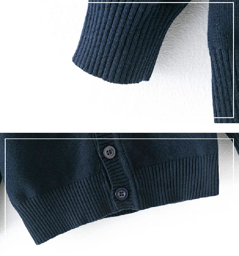 Winter Jungen Strick pullover große Kinder Kleidung Herbst Kinder Baumwolle Pullover Teen feste Strickwaren Mäntel 2-12 Jahre