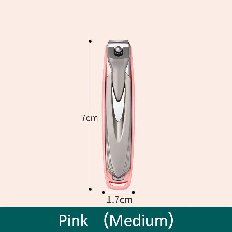 Colorful Nail Clippers, Splash-Proof, Nail Cutter, Detachable Design, Fingernail Clippers, Stainless Steel, Manicure Nail Tool