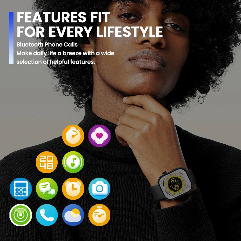 Neue Zeblaze Btalk Plus Smartwatch mit Sprachanruf, 2,03 Zoll HD-Farbdisplay, Gesundheits- und Fitness-Tracking-Smartwatch für Männer und Frauen