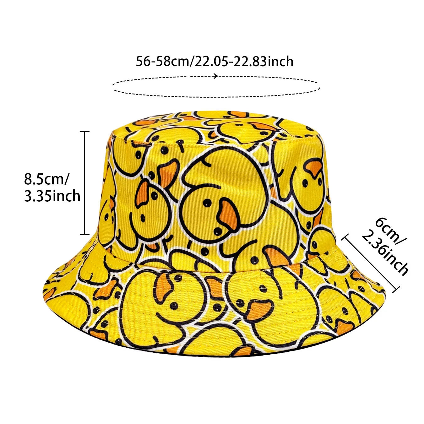 Cartoon Duck Bucket Hat