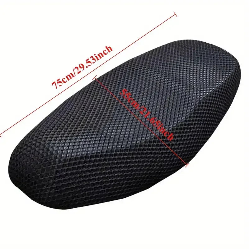 Sommer Cool 3D Mesh Motorrad Sitzbezug Atmungsaktive Roller Sitzbezüge Kissen Anti-Rutsch-bezug Grid Schutz pad
