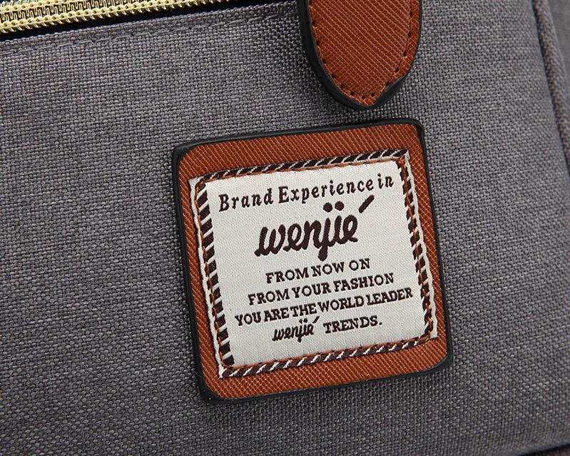 Teens Vintage Canvas Laptop Backpack
