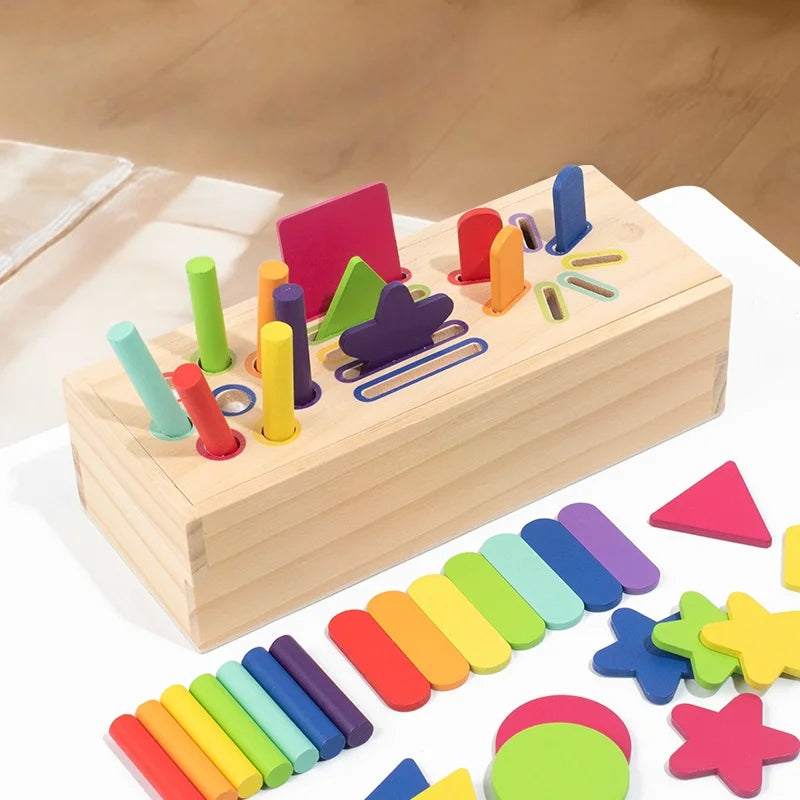 3D-Holz-Geometrie-Form-Spielzeug