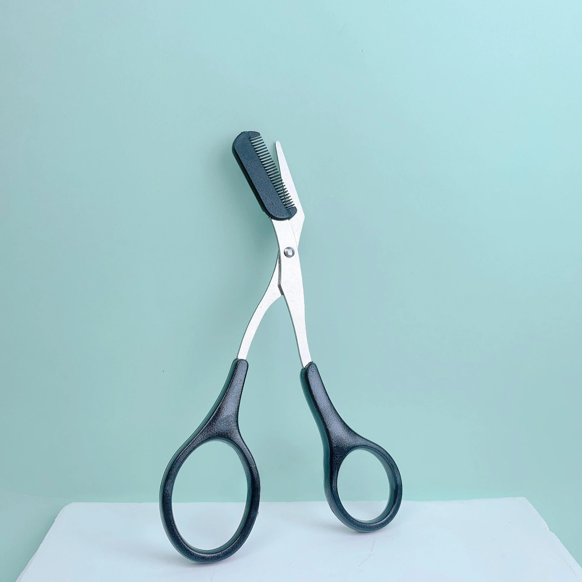 Augenbrauen-Rasierer, Schere, Edelstahl, sicherer, kratzfester Trimmer für Anfänger, Crescent Sharp Beauty Tool, mehrfarbig