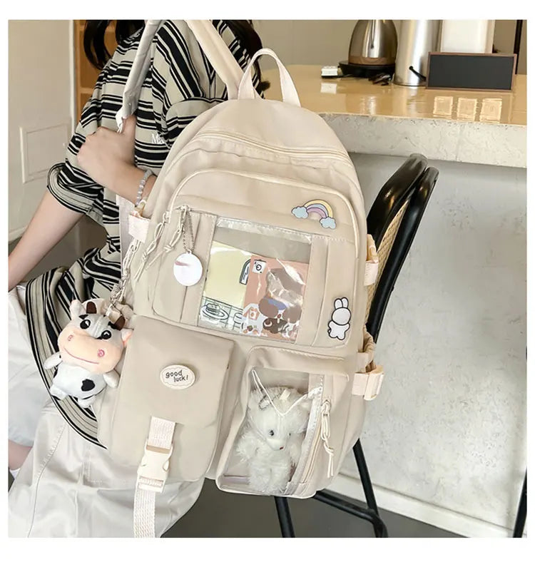 Cute Nylon Student Backpack