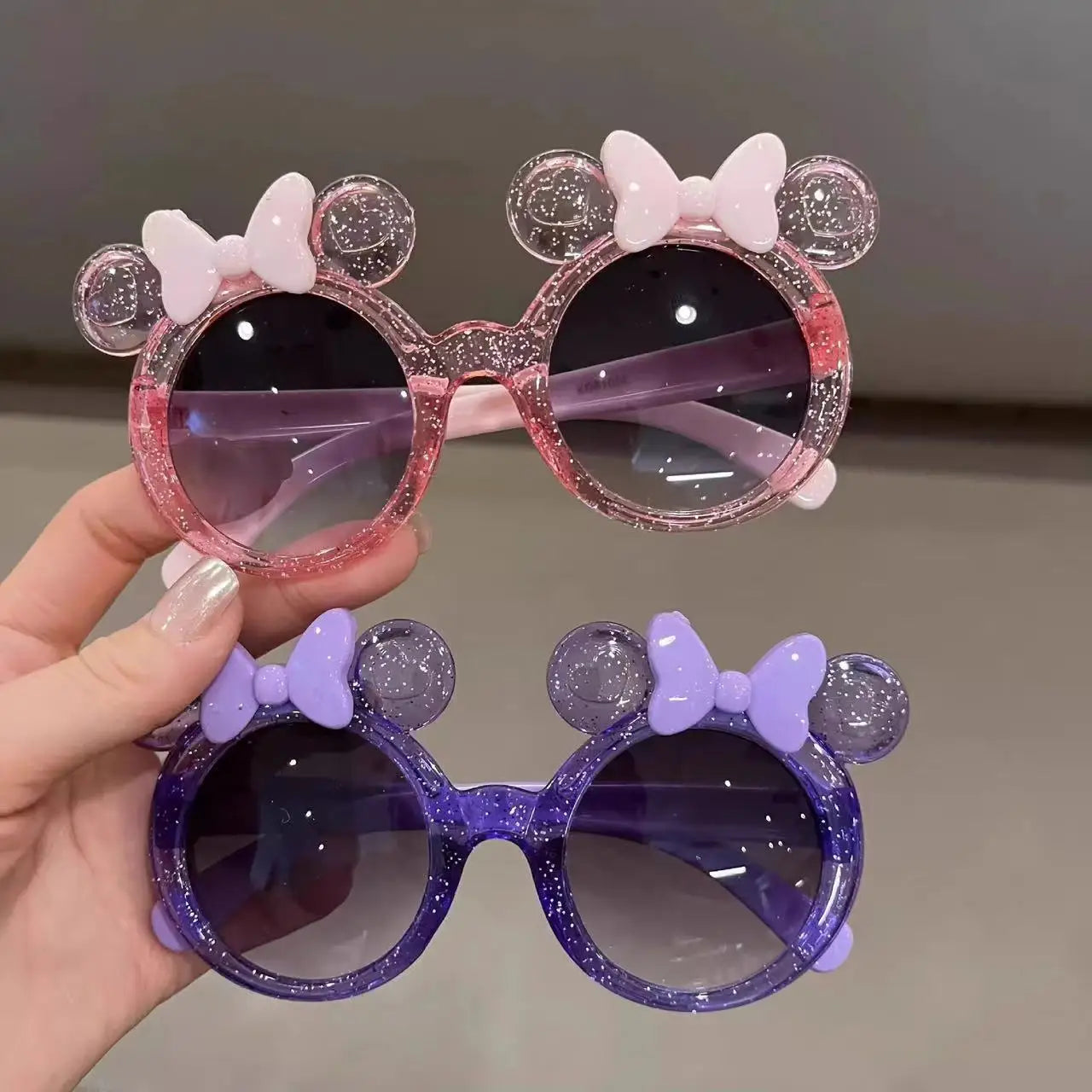 Cute Crystal Bow Kids Sunglasses