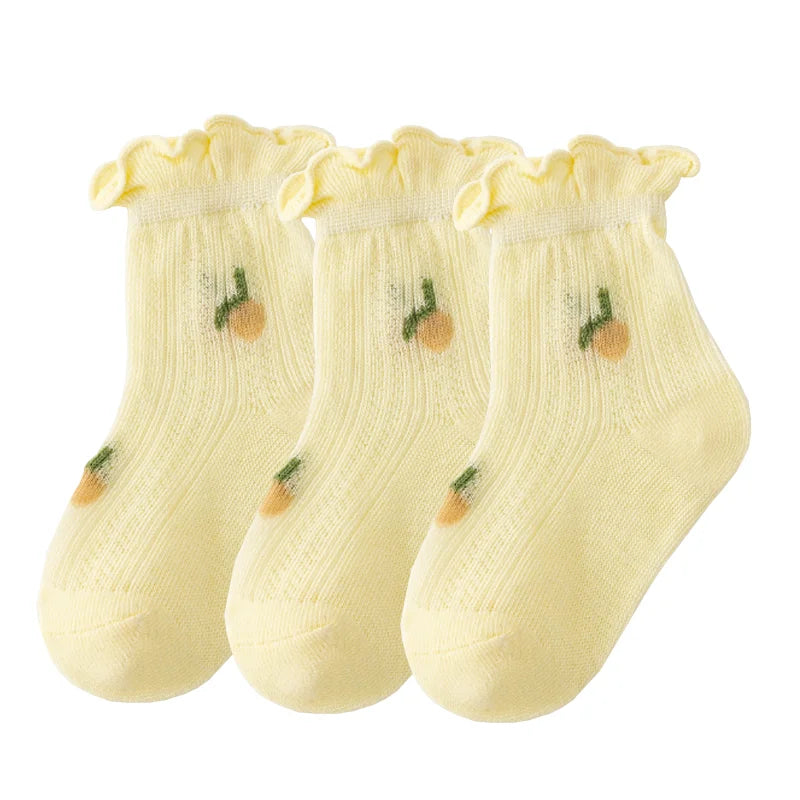 3 Paare/los Neue Neugeborenen Baby Socken Sommer Dünne Beiläufige Kinder Baby