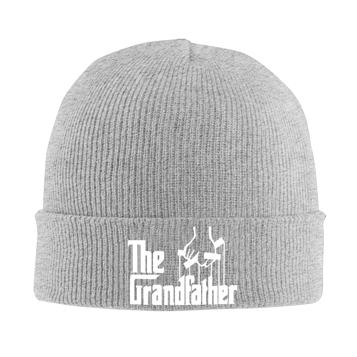 Die Strickmütze „Grandfather Grandpa“, Mütze für Väter, Kpop, elastisch, Unisex, für Erwachsene, Mützen mit Herbstmuster, Geburtstagsgeschenk