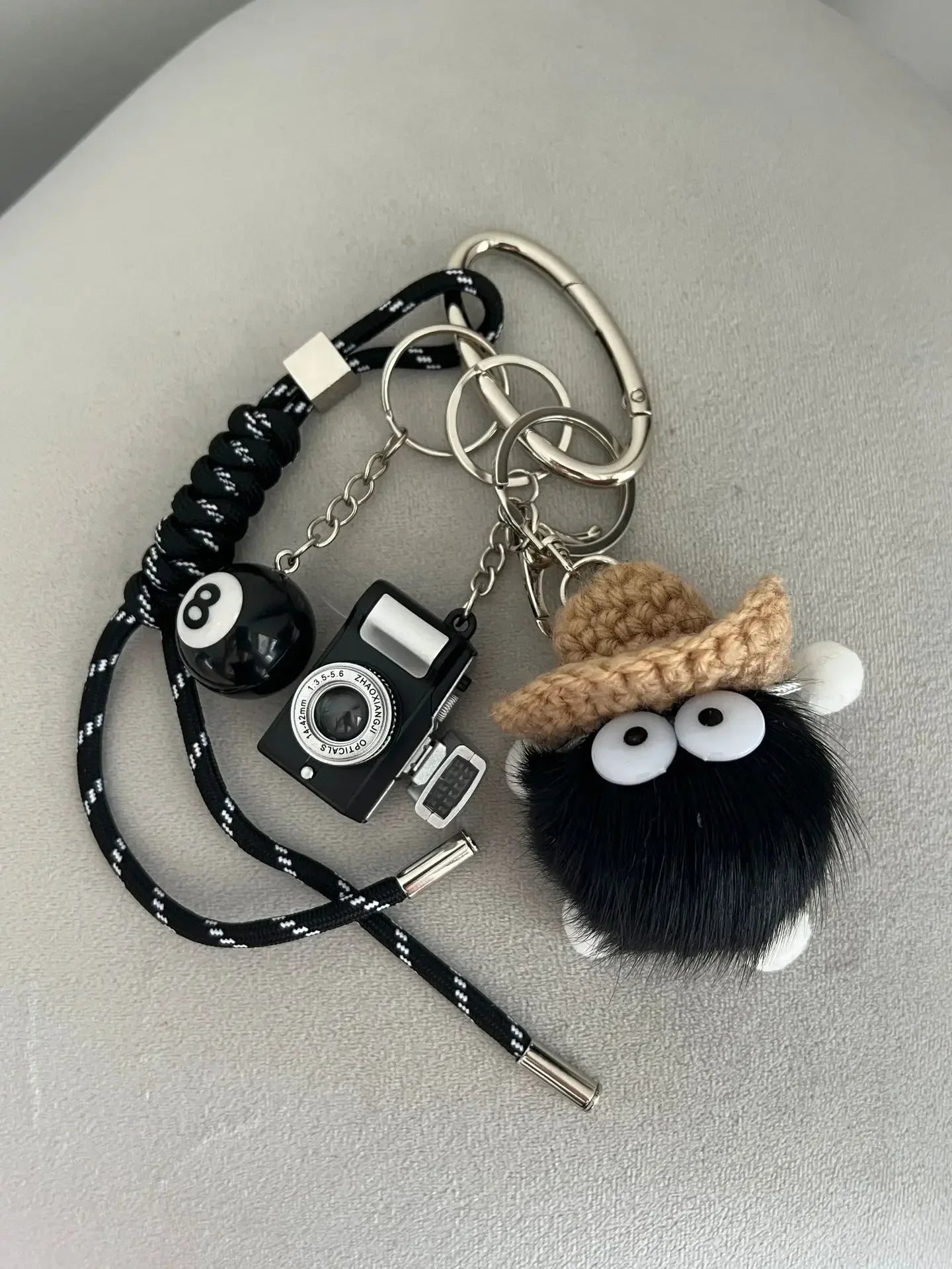 Luxus Taschenanhänger DIY Vielseitiges Geflechtseil Y2k Seil Geldbörsenanhänger Trendige Taschenanhänger Niedlicher Schlüsselanhänger Ästhetisches hängendes Ornament