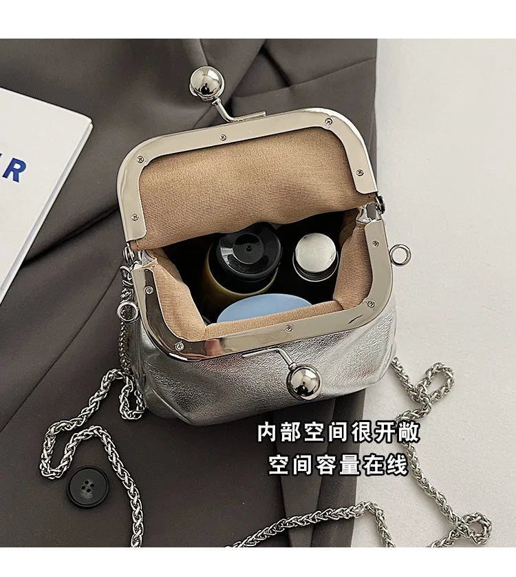 Trendy Koreanische Mode Mini Quadratische Tasche Vintage Streetwear Elegante Umhängetaschen Casual Y2k Ästhetische Schulter Handtaschen für Frauen
