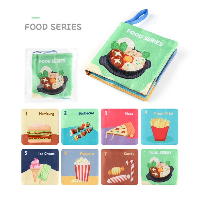 Weiche Baby Bücher Spielzeug Montessori 3D Touch fühlen sich kontrast reiche Stoff Buch sensorische frühe Lernspiele für Kinder Lernspiel zeug