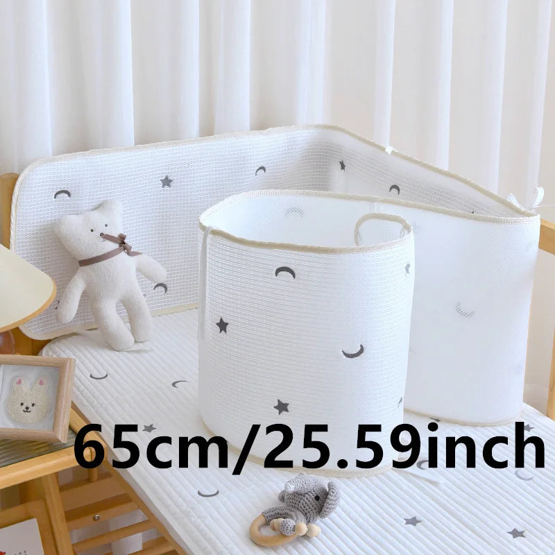 Atmungsaktiver Babybett-Stoßschutz, Babyzimmer-Dekoration, Schutz für Babyköpfe, Kollisionspräventionsausrüstung, Babybettwäsche
