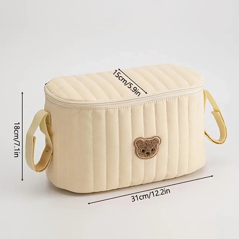 Mom Bags Korea Cute Bear Portable Multifunctional Stroller Diaper Bag Soft Maternity Storage Bags Baby Diaper Bag