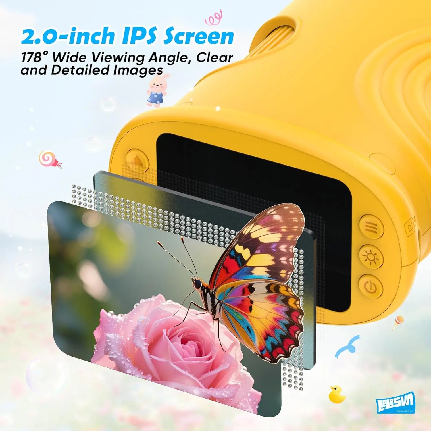 1000X Taschenmikroskop für Kinder mit 4K 2,0-Zoll-Bildschirm, digitales, wiederaufladbares, tragbares Wissenschaftsspielzeug, STEM-Lerngeschenk