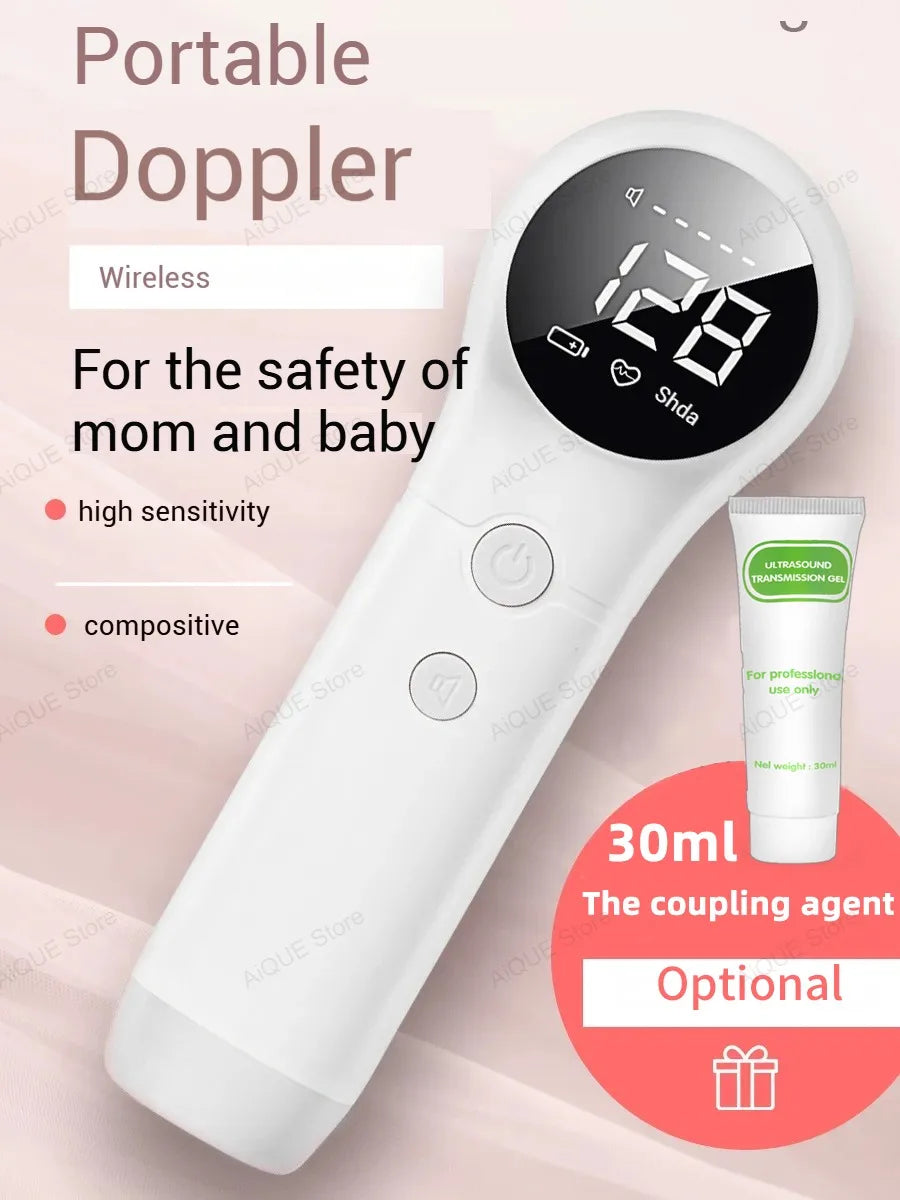 AiQUE ALL-IN-ON 2,5 MHz Fetal Doppler Ultraschall Baby Herz Detektor Schwangere Ultraschall Baby Herzschlag Monitor Für Schwangerschaft