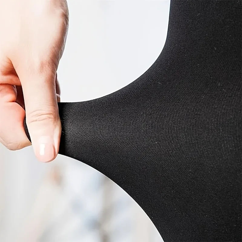 Gemütliche, mit Fleece gefütterte Damen-Strumpfhose, hohe Taille, dehnbare, warme Leggings für den Winter, dicke, warme Thermo-Unterwäsche, Strumpfhosen und Hosen